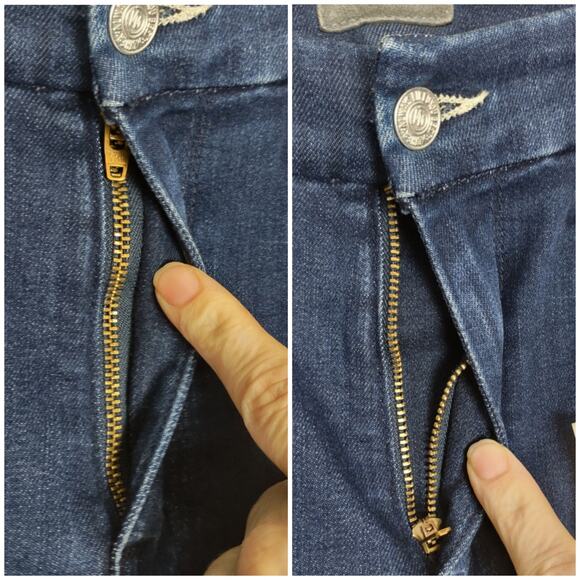 MOTHER High Waisted Looker Ankle Fray Jeans Tongue and Chic Size 26 - Picture 13 of 16